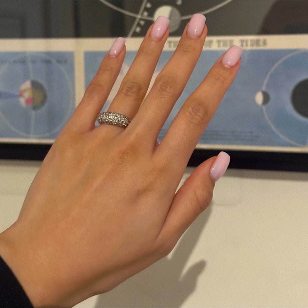 14k Diamond 1 carat  Dome Ring